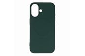 Puhelin - Kannet ja kotelot - Hurtel Liquid Silicone Case MagSafe for iPhone 16 - Dark Green - 5907769363429