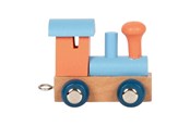 Puulelut - Small Foot - Wooden Letter Train Polar - Locomotive Salmon Pink - 12 pieces - 12568-display12