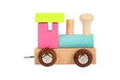 Puulelut - Small Foot - Wooden Letter Train Locomotive Colored - 12 pieces - 7894-display12