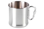 Retkeily - Meva Stainless steel hiking mug with carabiner 270ml - 8590584572007