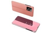 Puhelin - Kannet ja kotelot - Hurtel Clear View Case for Xiaomi Redmi Note 12 5G / Poco X5 5G Flip Cover Pink - 9145576276037