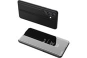 Puhelin - Kannet ja kotelot - Hurtel Clear View Case Cover for Samsung Galaxy A24 4G Flip Cover Black - 9145576275931
