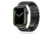 Smartwatch - Lisävarusteet - Tech-Protect Stainless Bracelet for Apple Watch 4 / 5 / 6 / 7 / 8 / 9 / SE / Ultra 1 / 2 (42 / 44 / 45 / 49 mm) - Black - 5906735412796