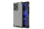 Puhelin - Kannet ja kotelot - Hurtel Honeycomb Case for Xiaomi Redmi Note 12 Pro+ Armored Hybrid Cover Black - 9145576277737