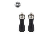 Keittiötarvikkeet - Peugeot Fidji Set of Salt and Pepper Mills in Wood and Stainless Steel Black 15 cm - 2/1713200