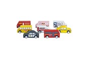 Puulelut - Colorations - Wooden Toy Trucks - 10-piece - TRUCKS