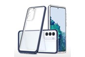 Puhelin - Kannet ja kotelot - Hurtel Clear 3in1 Case for Samsung Galaxy S23+ silicone Cover with Frame Blue - 9145576272695