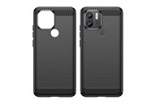 Puhelin - Kannet ja kotelot - Hurtel Carbon Case for Xiaomi Redmi A1+ Flexible Silicone Carbon Cover Black - 9145576271773