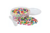 Luovat leikit - Playbox Small Glitter Beads 6 mm 700 pcs - 5+ Years - 27518