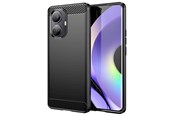 Puhelin - Kannet ja kotelot - Hurtel Carbon Case for Realme 10 Pro Flexible Silicone Carbon Cover Black - 9145576271865