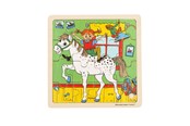 Palapelit - Astrid Lindgren Puzzle 16 Pcs Pippi Longstocking - Square Horse Puu - 8633