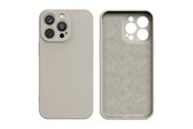 Puhelin - Kannet ja kotelot - Hurtel Silicone Case for Samsung Galaxy A14 5G / Galaxy A14 Silicone Cover Beige - 9145576273081