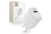 Puhelin - Adapterit & Laturit - Tech-Protect  C20W USB-C PD 20W / USB-A QC 3.0 Network Charger - White - 9589046924293