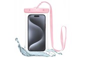 Puhelin - Kannet ja kotelot - Tech-Protect Waterproof Case UWC7 Waterproof Cover for Devices up to 6.9" - Pink - 9589046924521