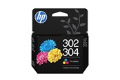 Mustepatruunat, värikasetit ja lisävarusteet - HP 302/304 Tri-Colour - B7RT6AE