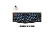 Näppäimistöt - Keychron Q8 QMK Wired 65% Alice Layout - Gateron G Pro Brown - Ergonominen näppäimistö - Pohjoismainen - Musta - Q8-M3-BO