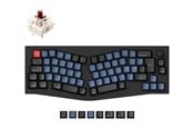 Näppäimistöt - Keychron Q8 - keyboard - QMK custom mechanical Alice layout - 65% - with knob - QWERTY - Nordic - carbon black Input Device - Näppäimistö - Pohjoismainen - Musta - Q8-M3-BO