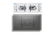 Seinäkiinnitys, AV-kiinnikkeet & AV-kalusteet - StarTech.com Startech mounting kit - articulating - for flat panel - low profile - TAA Compliant - Max 85 kg - recommended for 100" - 100AP1-TV-WALL-MOUNT