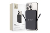 Powerbank - Tech-Protect LifeMag PB31 Power Bank with MagSafe 10000mAh 15W USB-C / USB-A / Built-in USB-C / Lightning Cables - Black Powerbank - musta - 10000 mAh - 5906302309269