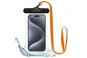 Puhelin - Kannet ja kotelot - Tech-Protect Waterproof Case UWC7 Waterproof for Devices up to 6.9" - Black & Orange - 5906302309573
