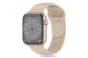 Smartwatch - Lisävarusteet - Tech-Protect Silicone Strap for Apple Watch 4 / 5 / 6 / 7 / 8 / 9 / SE (38 / 40 / 41 mm) - Brown - 5906302310180