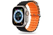 Smartwatch - Lisävarusteet - Tech-Protect IconBand Pro Strap for Apple Watch 4 / 5 / 6 / 7 / 8 / 9 / SE / Ultra 1 / 2 (42 / 44 / 45 / 49 mm) - Orange and Black - 5906302310265