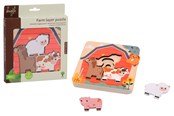 Puulelut - Jouéco Farm puzzle with layers - 263-80159