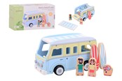 Puulelut - Jouéco Retro beach van with accessories - 263-80154