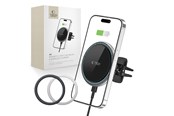 Puhelin - Adapterit & Laturit - Tech-Protect A2 Car Phone Holder with MagSafe 15W Inductive Charger for Air Vent - Blackmo - 9589046926730