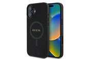 Puhelin - Kannet ja kotelot - GUESS Saffiano Classic Logo MagSafe case for iPhone 16 - black - 3666339342401