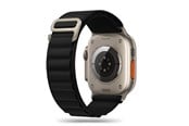Smartwatch - Lisävarusteet - Tech-Protect Nylon Pro Strap for Apple Watch 4 / 5 / 6 / 7 / 8 / 9 / SE / Ultra 1 / 2 (42 / 44 / 45 / 49 mm) - Black - 9490713928370