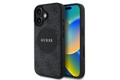 Puhelin - Kannet ja kotelot - GUESS 4G Circle Classic Logo MagSafe case for iPhone 16 - black - 3666339426323