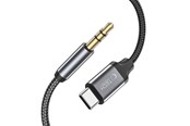 USB kaapelit - Tech-Protect UltraBoost Audio USB-C / Mini Jack Cable 3.5mm 1m - Black - 9490713929070