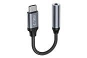 USB kaapelit - Tech-Protect UltraBoost USB-C Adapter / Mini Jack 3.5mm - Black - 9490713929667