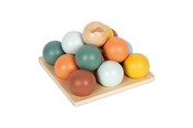 Vauva- ja taaperolelut - Small Foot - Wooden Montessori Ball Sorting Game - 12815