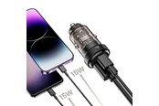 Puhelin - Adapterit & Laturit - Tech-Protect CC30W Car Charger USB-C PD 30W / USB-A QC 3.0 - Black - 9490713933794