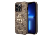 Puhelin - Kannet ja kotelot - GUESS GUHCP15X4GMGBR iPhone 15 Pro Max 6.7" brown/brown hardcase 4G Big Metal Logo - 3666339171537