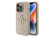 Puhelin - Kannet ja kotelot - GUESS Glitter Script Big 4G iPhone 15 Pro Case - Gold - 3666339147808