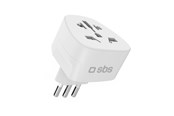 Muut kaapelit - SBS IT Travel Adapter - Universal - White - TEADAPTITWORLD