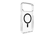 Puhelin - Kannet ja kotelot - Puro Lite Mag TPU+PC Case Compatible with MagSafe for iPhone 17 Pro - Transparent with Black Ring - PUIPC17P63LITEMBLK