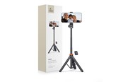 Puhelin - Muut lisävarusteet - Tech-Protect L03S Bluetooth Selfie Stick with Remote Control Tripod up to 148cm and 180 Head - Black - 9490713934463