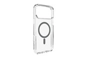 Puhelin - Kannet ja kotelot - Puro Lite Mag TPU+PC Case Compatible with MagSafe for iPhone 17 Pro - Transparent with Gray Ring - PUIPC17P63LITEMDKGR
