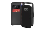 Puhelin - Kannet ja kotelot - Puro Wallet Stand Case for iPhone 17 Air made of eco-leather with a flap wallet and stand function - black - PUIPC1766BOOKC8BLK