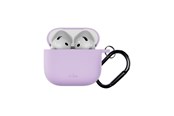 Puhelin - Adapterit & Laturit - Puro Icon Case for AirPods 4 - Purple - PUAPC4ICONPINK17