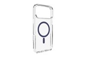 Puhelin - Kannet ja kotelot - Puro Lite Mag TPU+PC Case Compatible with MagSafe for iPhone 17 Pro - Transparent with Blue Ring - PUIPC17P63LITEMDKBL