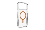 Puhelin - Kannet ja kotelot - Puro Lite Mag TPU+PC Case Compatible with MagSafe for iPhone 17 Pro - Transparent with Orange Ring - PUIPC17P63LITEMORA