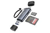 USB hub - Tech-Protect UltraBoost SD / micro SD card reader with USB-C / USB-A connectors - grey USB hub - 4 porttia - USB 3.0 - Harmaa - 9490713934685