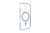 Puhelin - Kannet ja kotelot - Puro Lite Mag TPU+PC Case Compatible with MagSafe for iPhone 17 - Transparent with Blue Ring - PUIPC1763LITEMBLUE