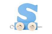 Puulelut - Small Foot - Wooden Letter Train Blue - S - 12 pieces - 10369-display12