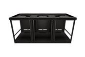 Seinäkiinnitys, AV-kiinnikkeet & AV-kalusteet - Middle Atlantic C5 Series Credenza Racks C5-FF31-3 rack - for AV System - black - Max - recommended for - C5-FF31-3